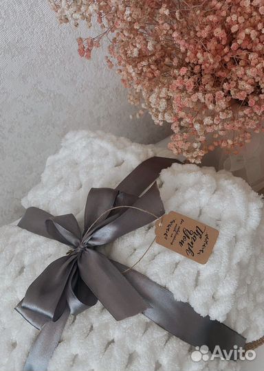 Плед из ализе пуффи