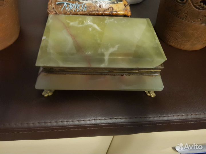 Шкатулка ониксГоршок Кунгурская керамика Ночник