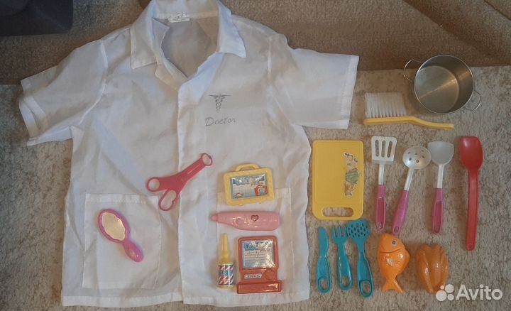 Набор доктора детский в подарок детская посуда