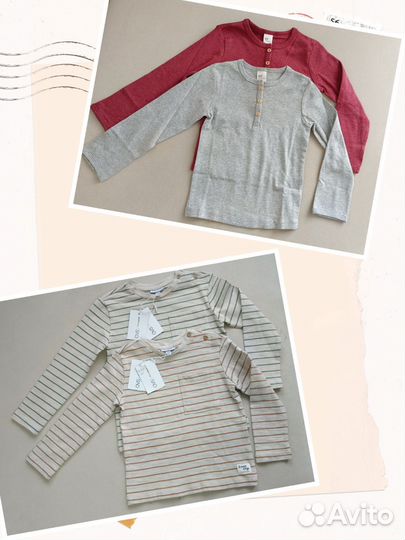 Лонгсливы HM 98 92 новые