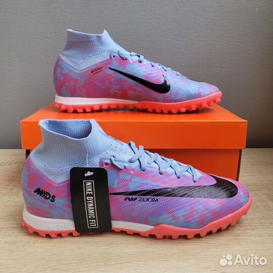 Футбольные бутсы сороконожки Nike Air Zoom