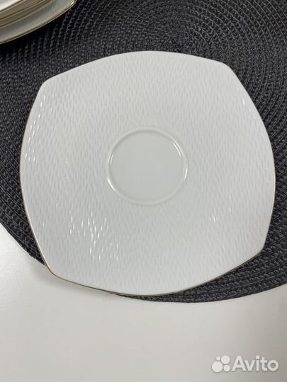 Блюдца от чайного сервиза Lefard Оро Бьянко