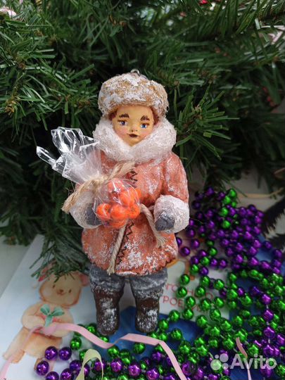 Ватная игрушка, ёлочные игрушки