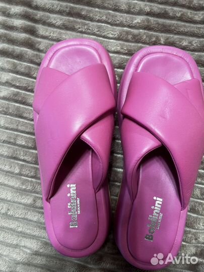 Шлепанцы женские натуральная кожа