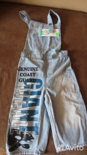 Новые джинсовые шорты на лямках