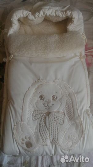 Новый тёплый конверт на выписку