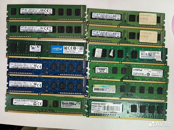 DDR3 4gb 1600 1333 crucial samsung kingston hynix