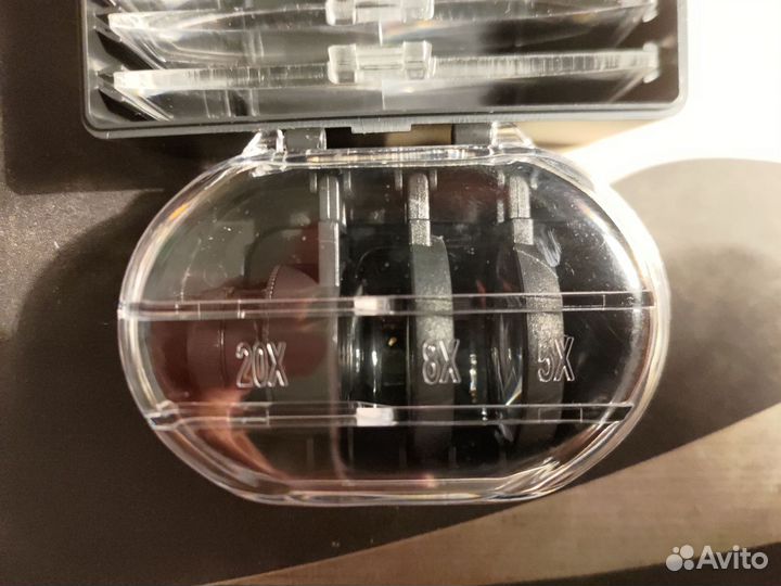 Лупа налобная бинокулярная светодиодная