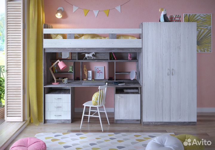 Подростковая мебель детский гарнитур для двоих