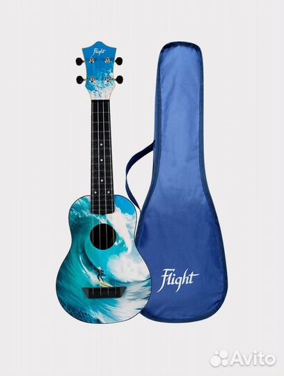 Доставка РФ бесплатно. Новая укулеле Flight +чехол