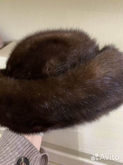 Берет женский норковый 56-58