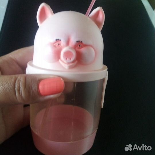 Кружки детские с крышками, пластик СССР