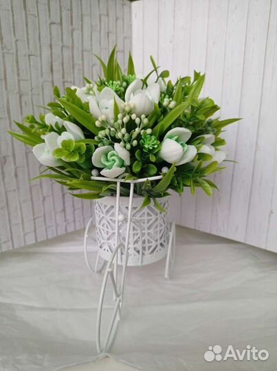 Букет цветов из мыла