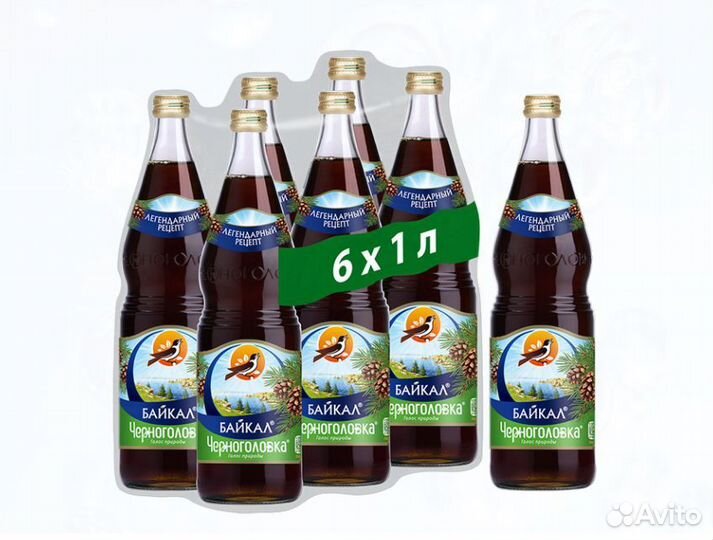 Лимонад Черноголовка Байкал 1л