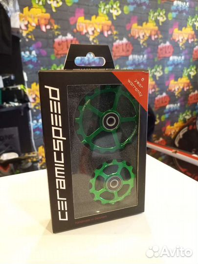 CeramicSpeed ролики limited edition Green