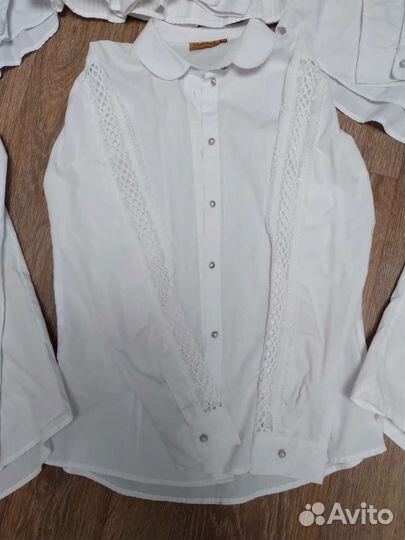 Блузки белые для школы, 10-12 лет