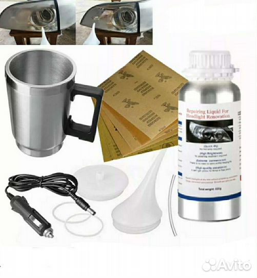 Химическая полировка фар, набор