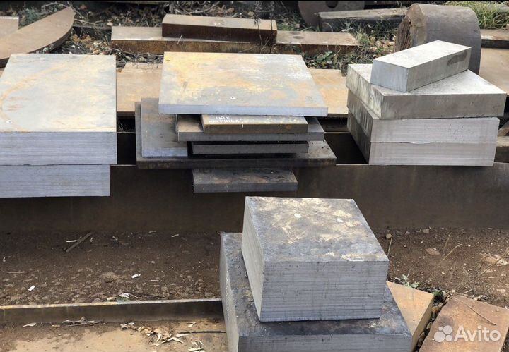 Металлические пластины из толстого листа 80мм
