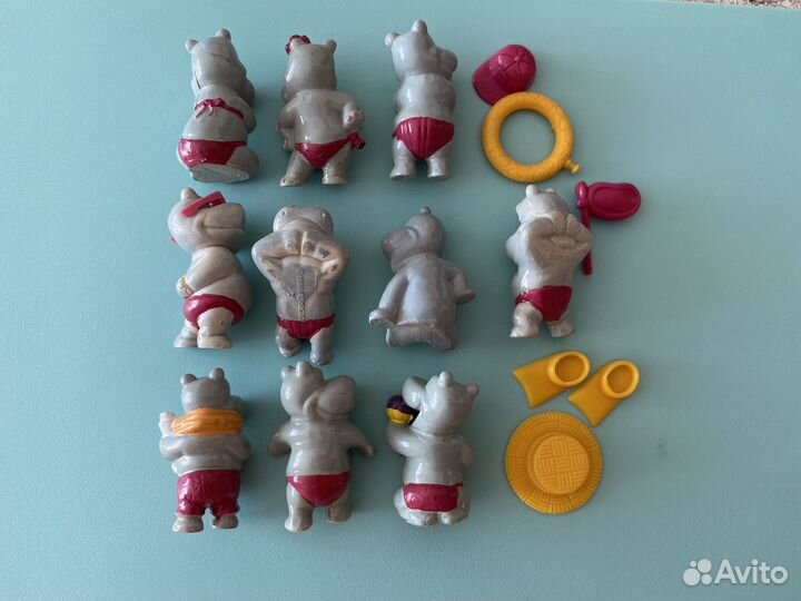 Гавайские бегемоты бегемотики киндеры 90 х