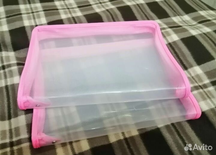 Папка прозрачная на молнии А4