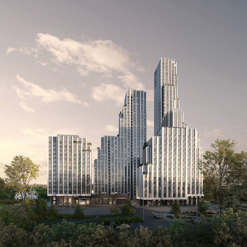 1-к. квартира, 52,3 м², 2/43 эт.