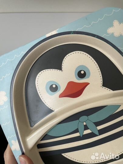 Набор детской посуды и поильник