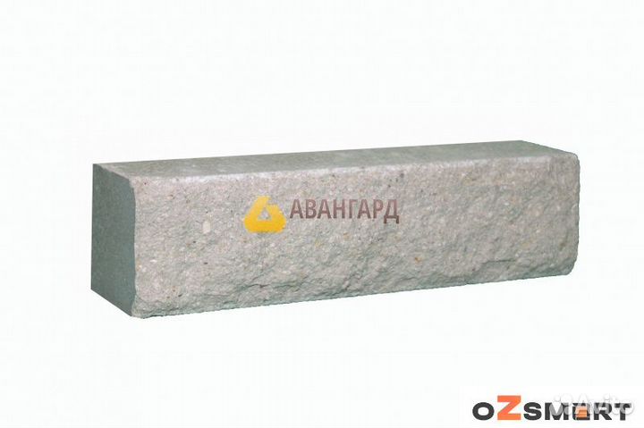 Колотый кирпич (евро угловой) серый