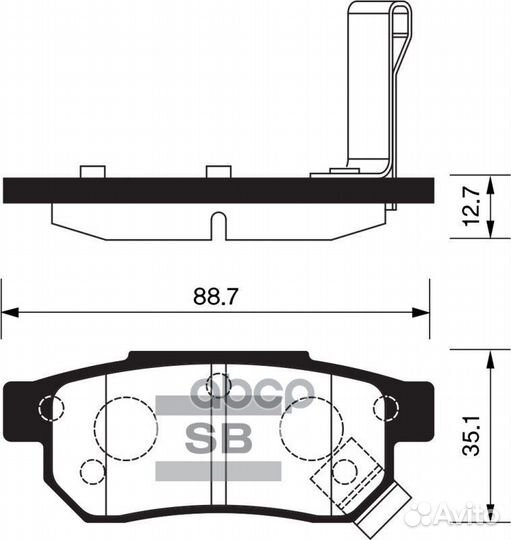Колодки тормозные Honda accord 85-89/CI6C 87-01