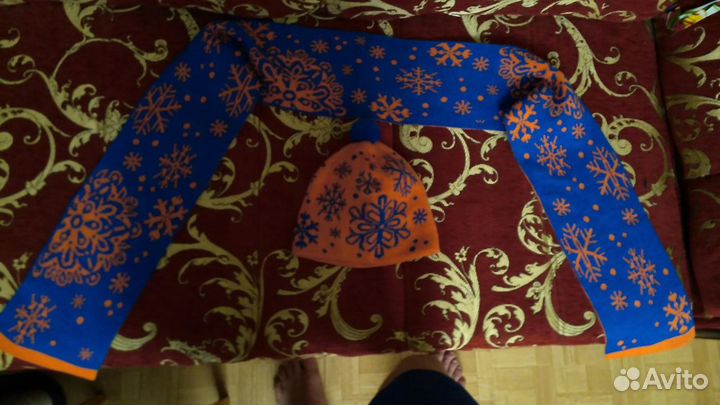 Шапка + шарф(Новогодний подарок)