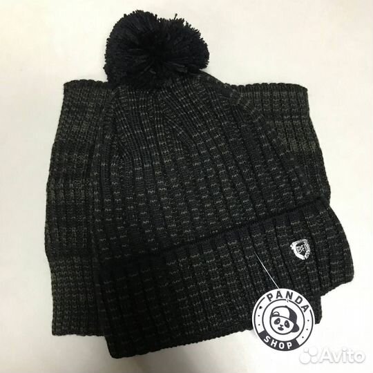 Набор зимний теплый на флисе (шапка и снуд)