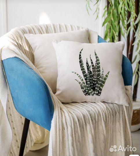 Подушка с гречневой лузгой+лаванда/можжевельник