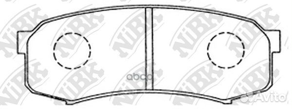 PN1243-nibk колодки дисковые з Toyota Land Cru
