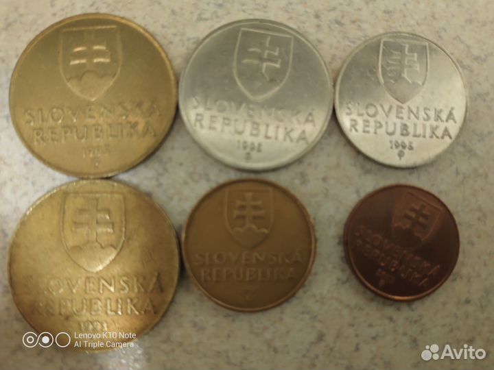 Польские и словацкие монеты 1976-93 гг