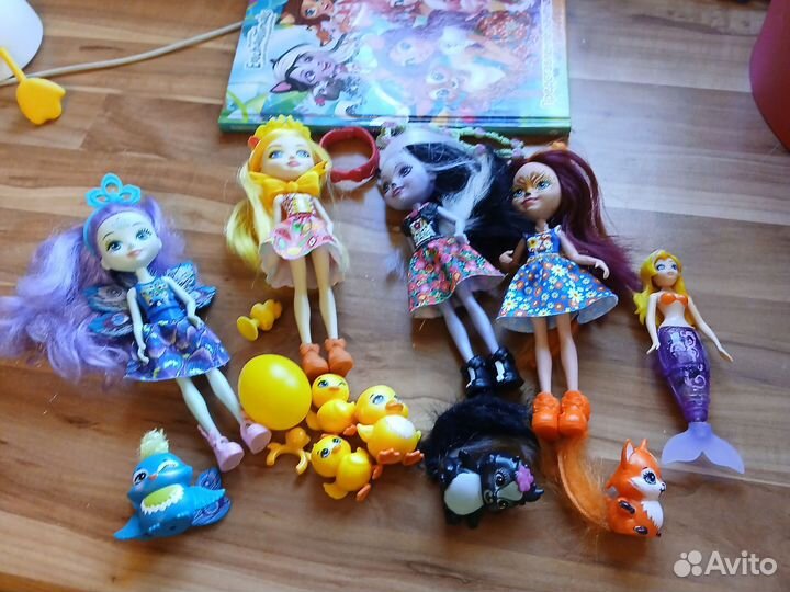Куколки enchantimals с питомцами пакетом