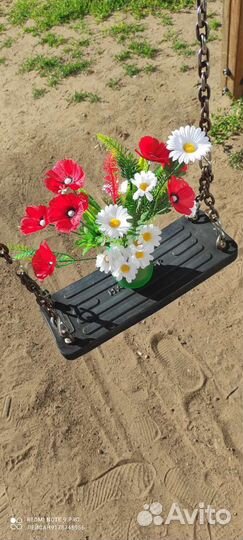 Маки ромашки искусственные