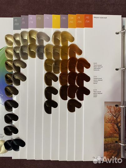 Палитра красок для волос Estel