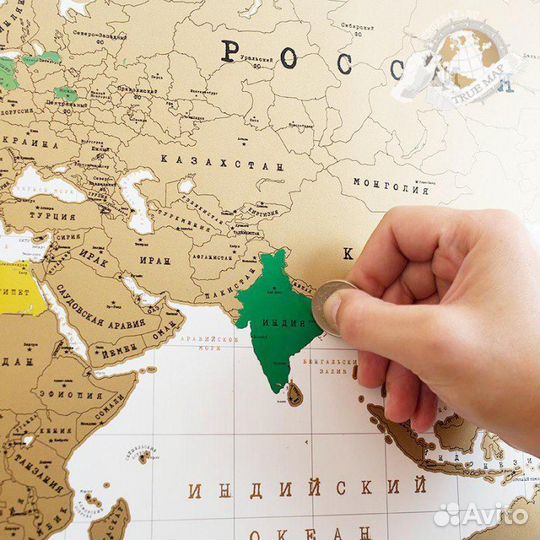 Скретч-карта мира