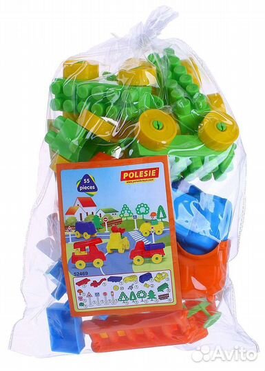 Конструктор пластмассовый Путешественник 55 эл