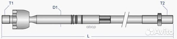 Рул. тяга без нак.BMW 1,3-серии E81/87/90/91 0