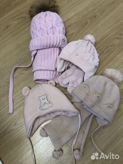 Комплект шапка и шарф для девочки