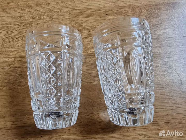 Салатницы и стаканы из хрусталя, новые