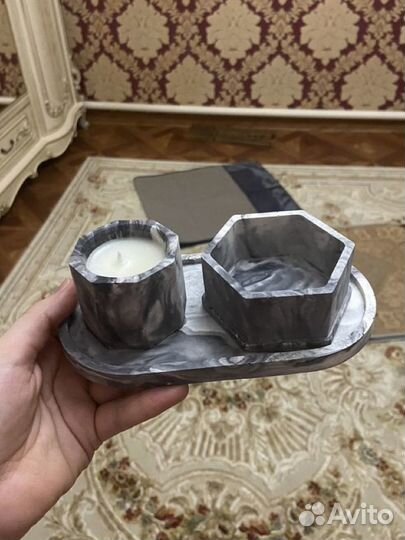 Свечи в гипсе