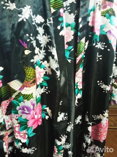 Халат атласный кимоно 46-50