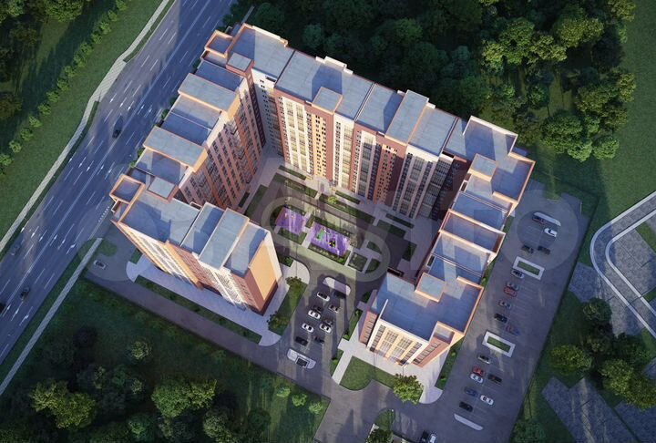 2-к. квартира, 61,2 м², 7/16 эт.