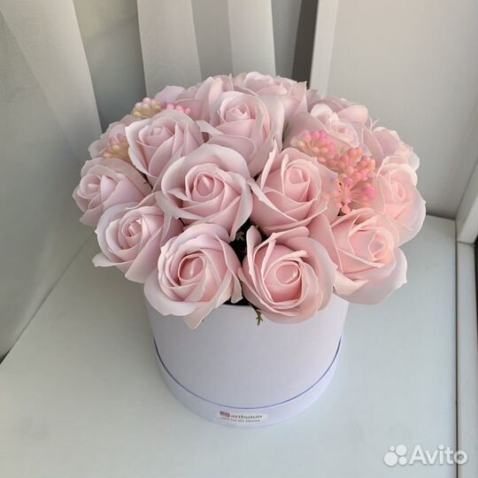 Букет роз из мыла для декора