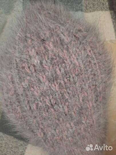 Зимняя Шапка и шарф из ангоры