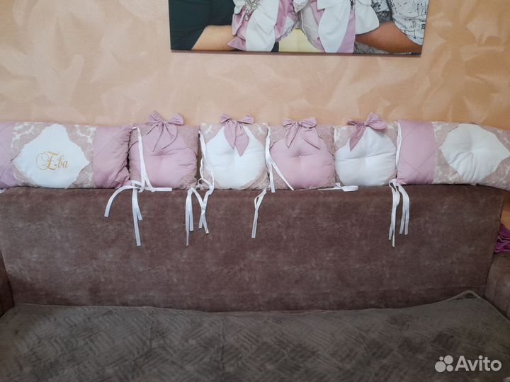 Бортики в кроватку и коса