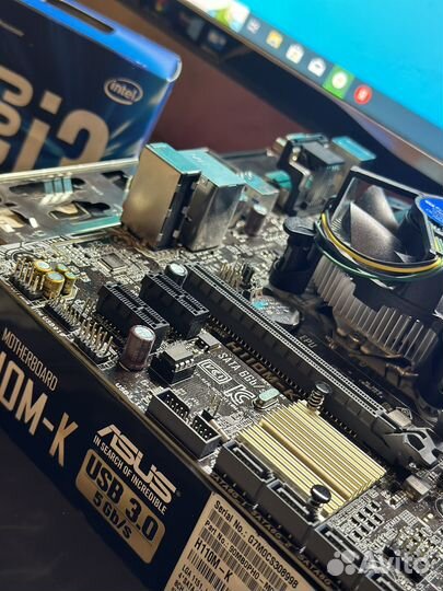 Комплект i3-6100, 8gb RAM DDR4, мат. плата, кулер