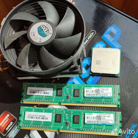 Процессор AMD/Память DDR3 4 Гб/Кулер