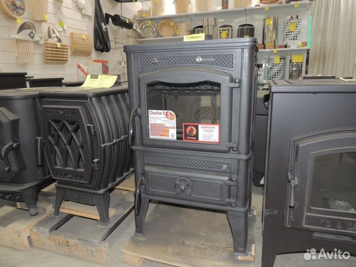 Печь-камин Dacha ll c варочной поверхностью